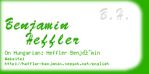 benjamin heffler business card